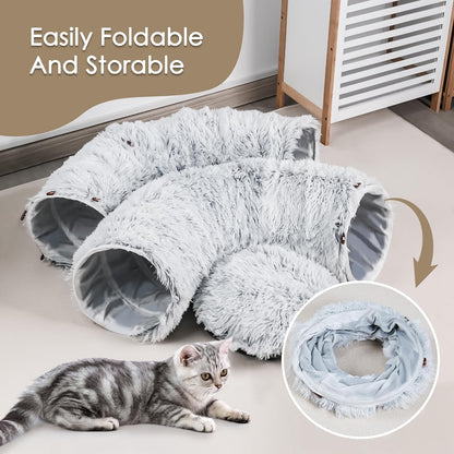 Avico Cat Tunnel Bed For Indoor Cats Collapsible Bed