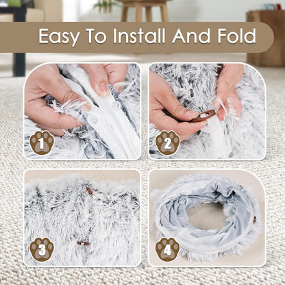 Avico Cat Tunnel Bed For Indoor Cats Collapsible Bed